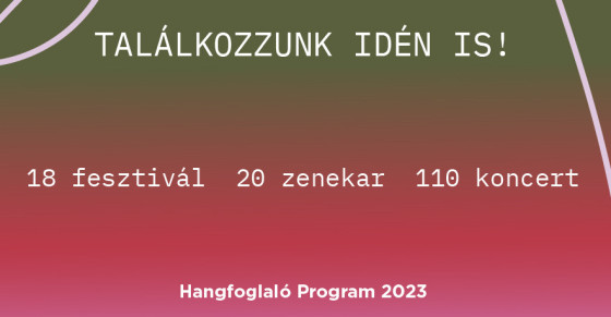 A Hangfoglaló Program 2023-as fesztiváljelenléte A Hangfoglaló Program 2023-as fesztiváljelenléte -